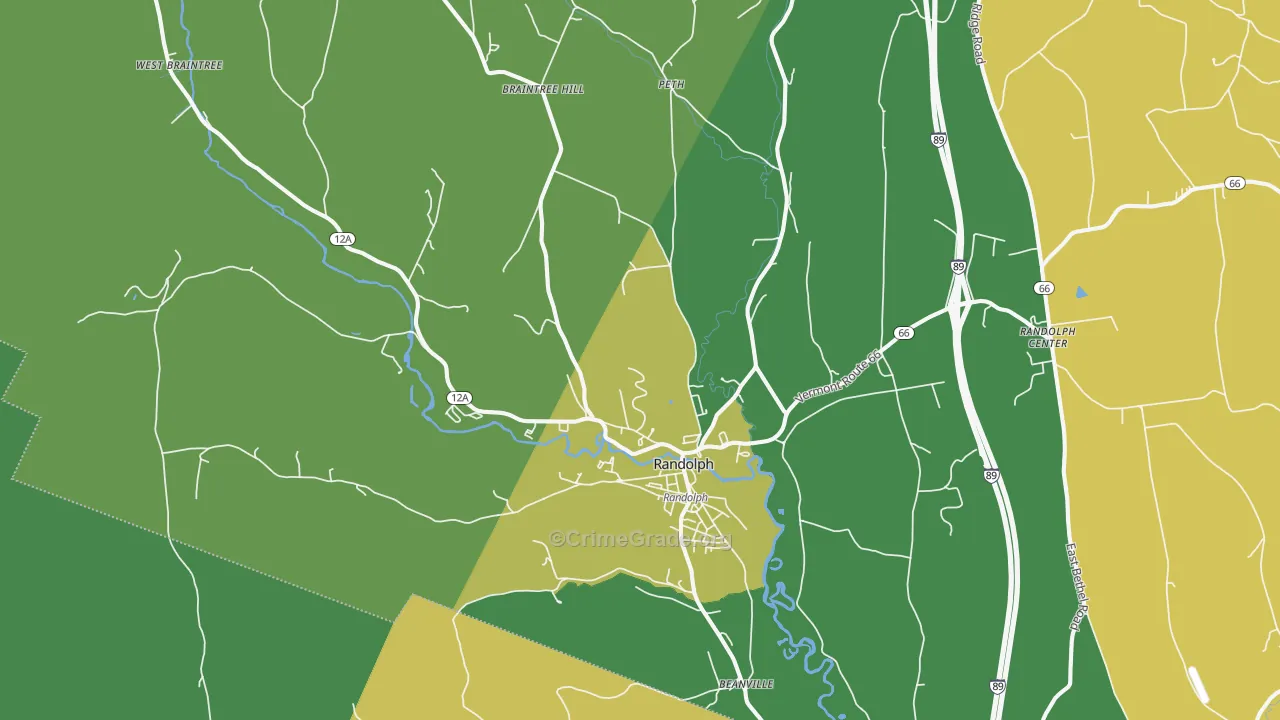 05060, VT Map of Vehicle Theft Rates