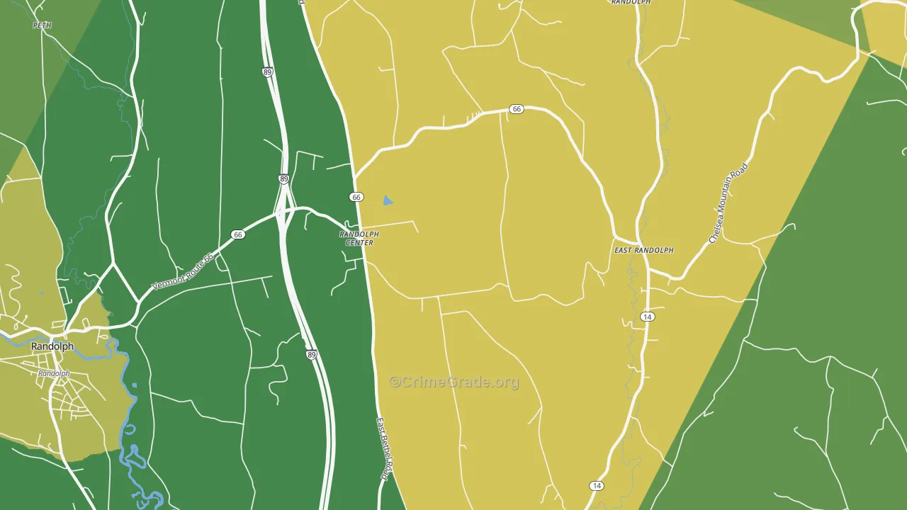 05061, VT Map of Vehicle Theft Rates
