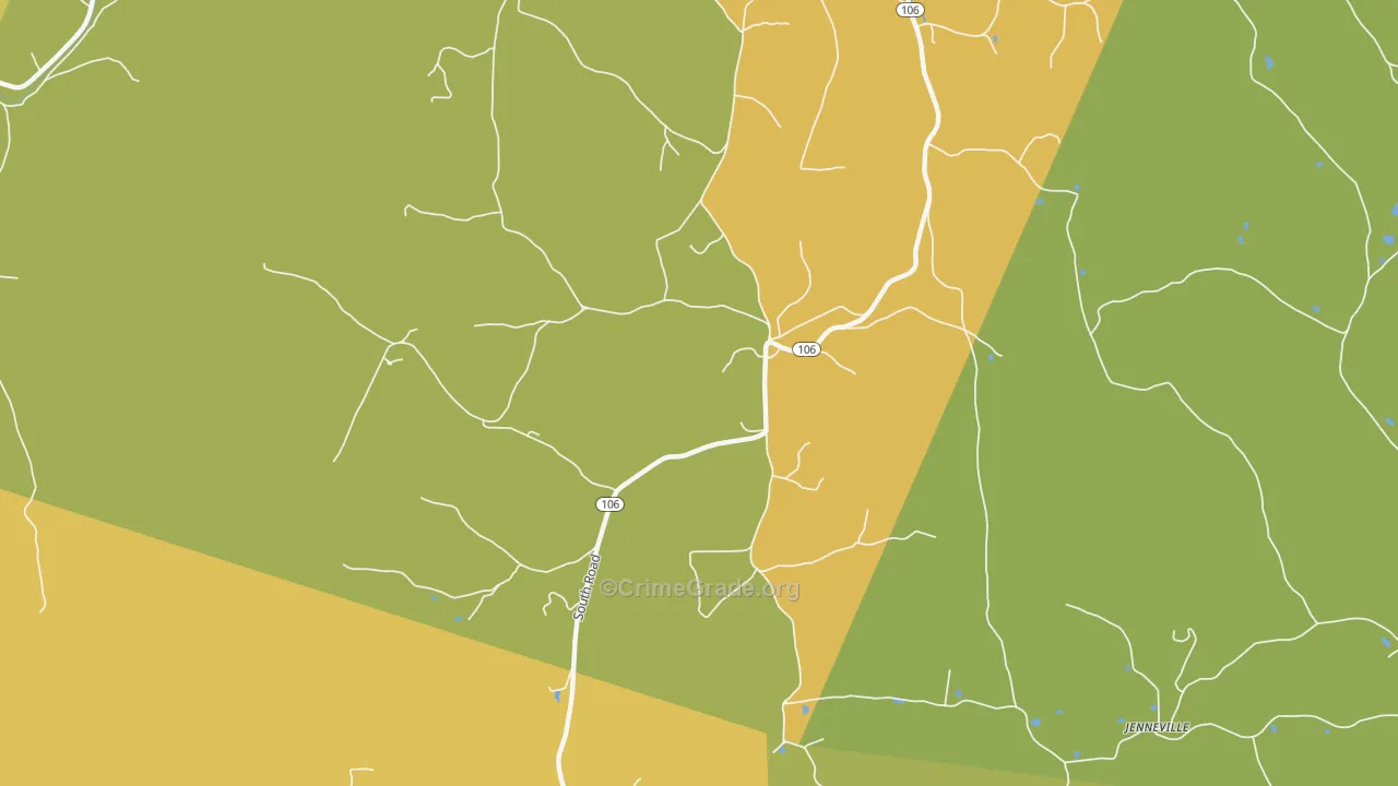 05071, VT Map of Vehicle Theft Rates