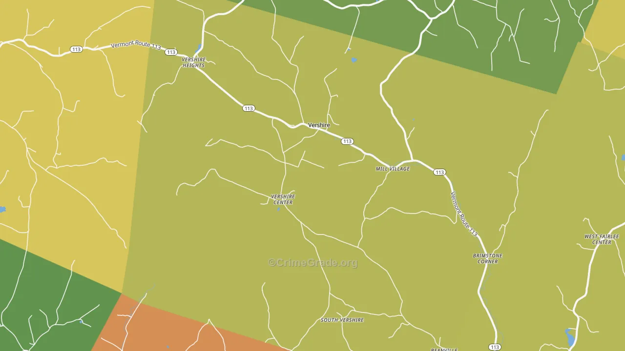 05079, VT Map of Vehicle Theft Rates