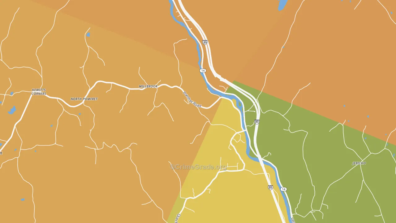 05084, VT Map of Vehicle Theft Rates