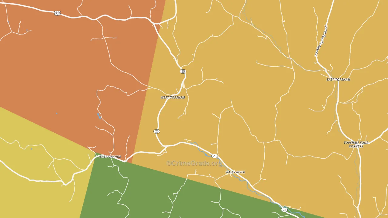 05086, VT Map of Vehicle Theft Rates