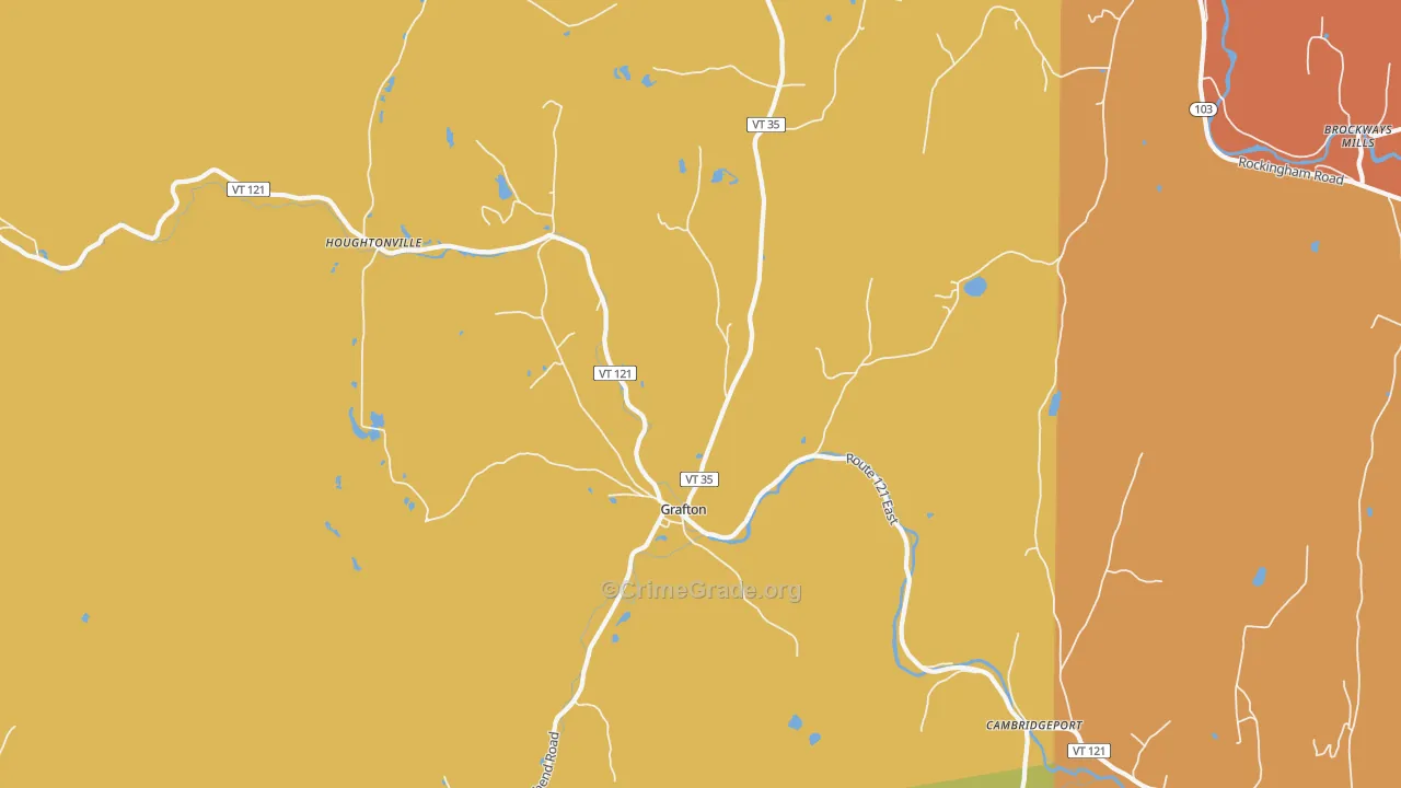 05146, VT Map of Vehicle Theft Rates