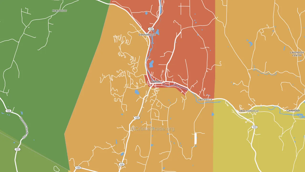 05149, VT Map of Vehicle Theft Rates