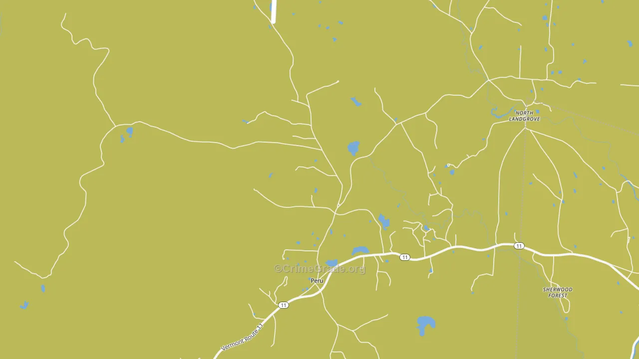 05152, VT Map of Vehicle Theft Rates
