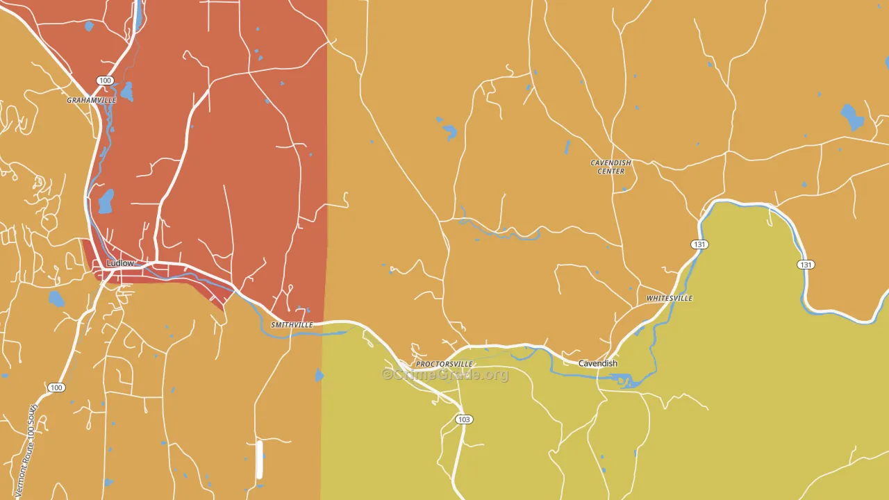 05153, VT Map of Vehicle Theft Rates