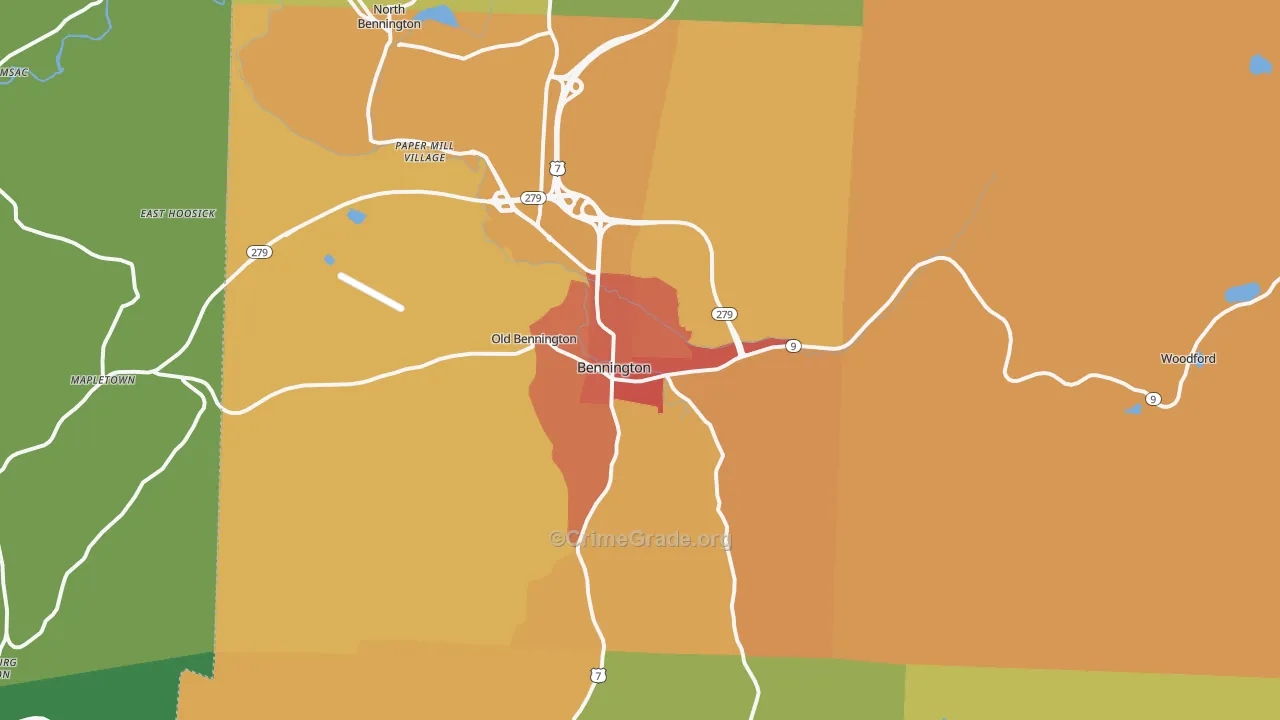 05201, VT Map of Vehicle Theft Rates