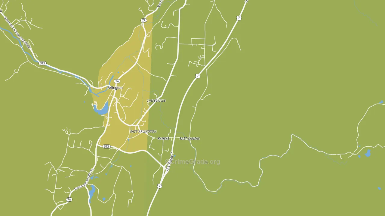 05252, VT Map of Vehicle Theft Rates