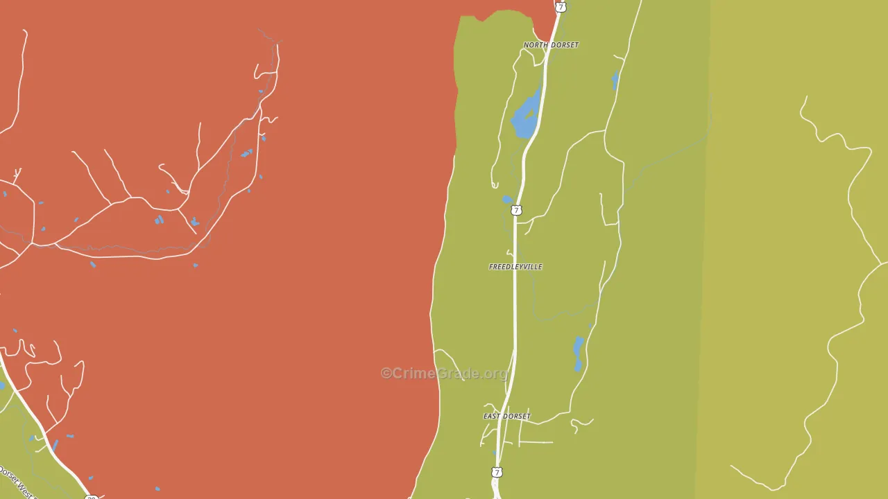 05253, VT Map of Vehicle Theft Rates