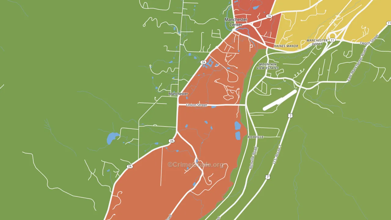 05254, VT Map of Vehicle Theft Rates