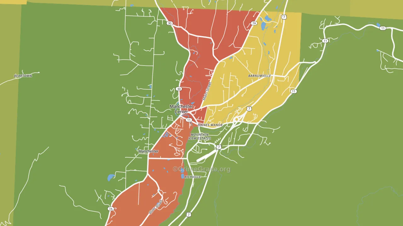 05255, VT Map of Vehicle Theft Rates