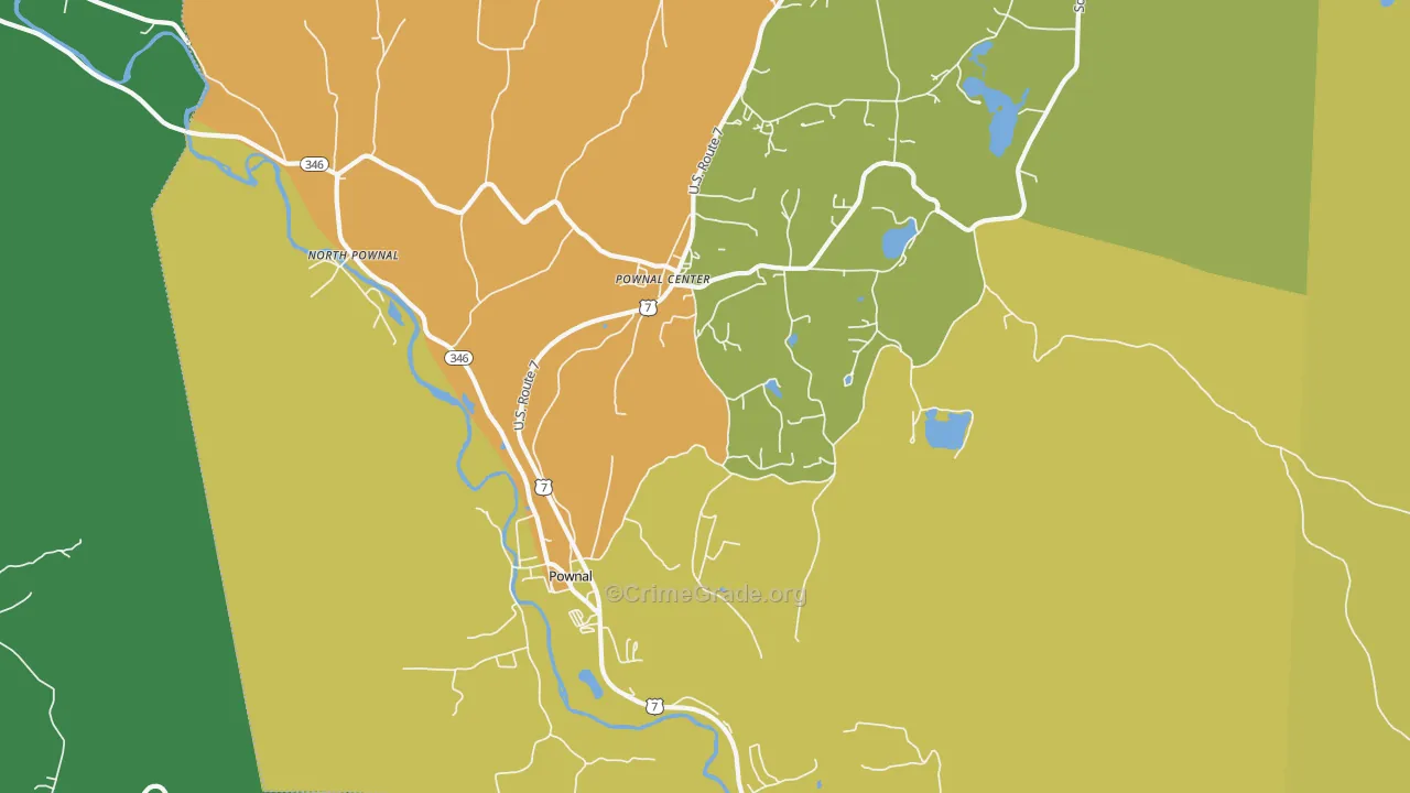 05261, VT Map of Vehicle Theft Rates