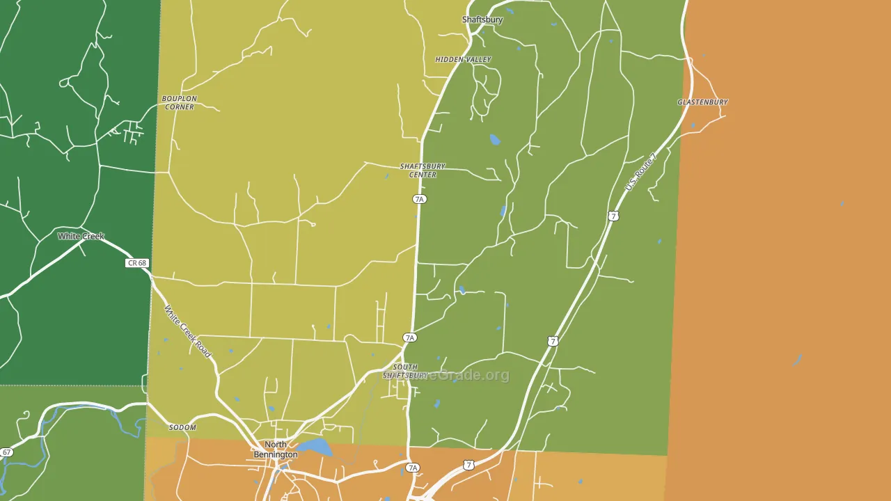 05262, VT Map of Vehicle Theft Rates