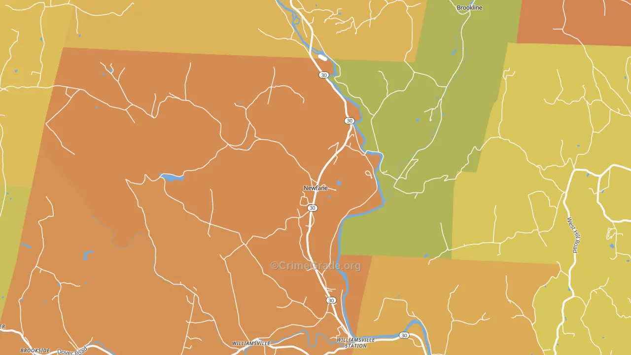05345, VT Map of Vehicle Theft Rates