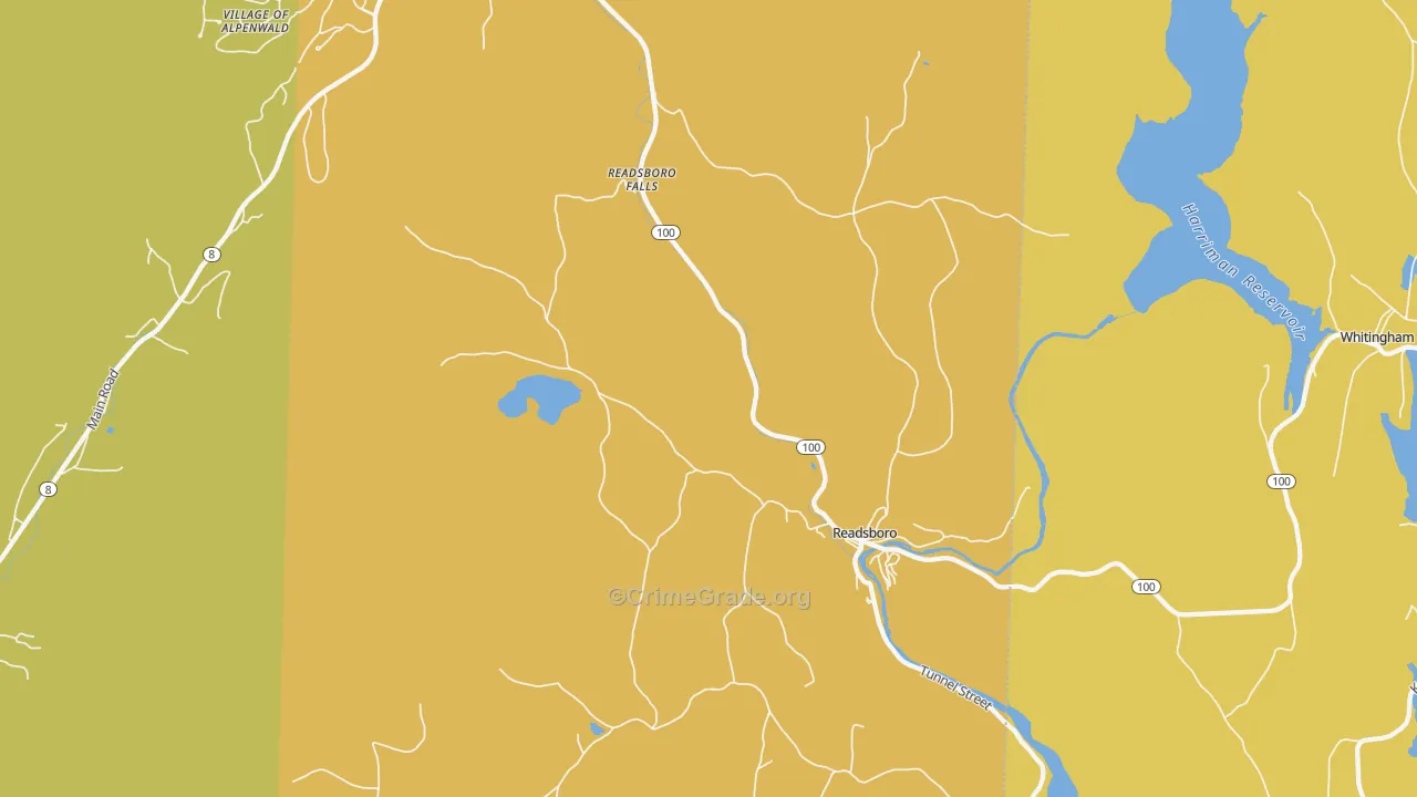 05350, VT Map of Vehicle Theft Rates