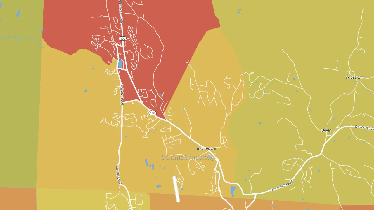 05356, VT Map of Vehicle Theft Rates