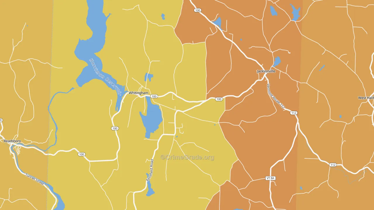 05361, VT Map of Vehicle Theft Rates