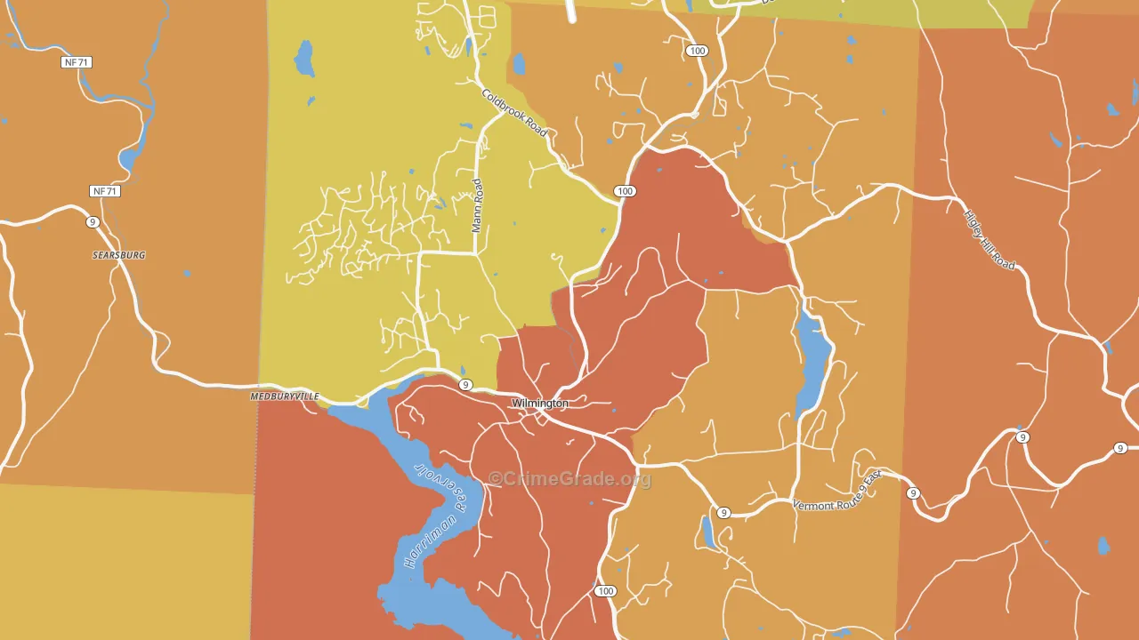 05363, VT Map of Vehicle Theft Rates