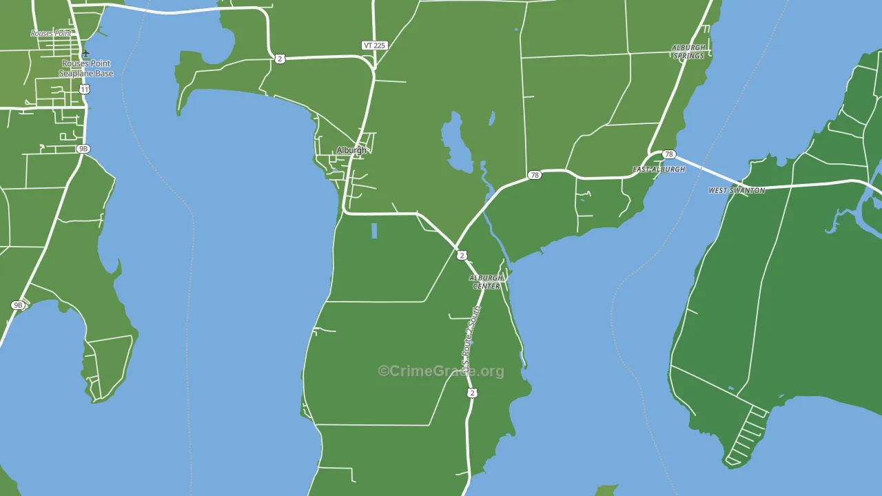 05440, VT Map of Vehicle Theft Rates