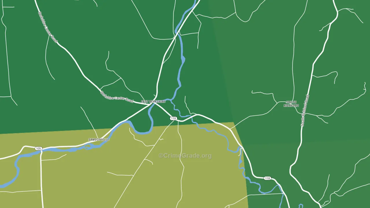 05447, VT Map of Vehicle Theft Rates