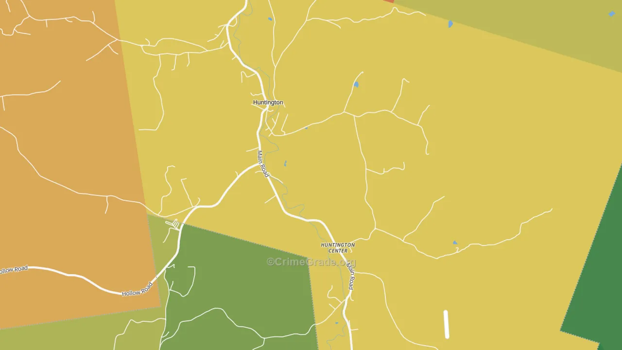 05462, VT Map of Vehicle Theft Rates