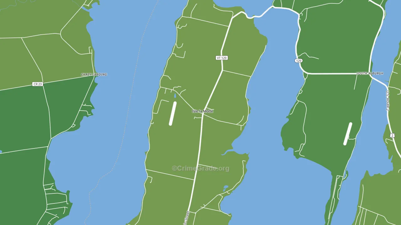 05463, VT Map of Vehicle Theft Rates