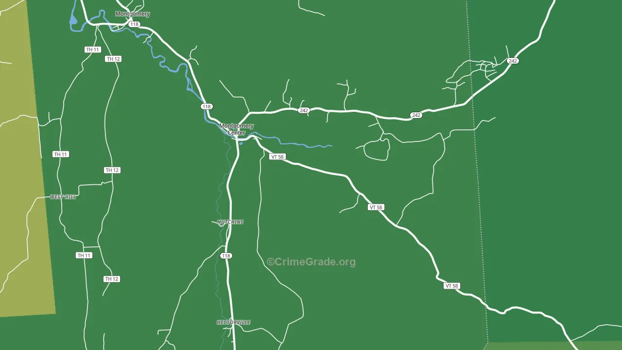 05471, VT Map of Vehicle Theft Rates