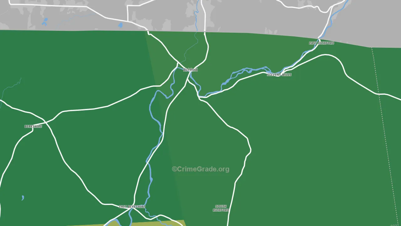 05476, VT Map of Vehicle Theft Rates