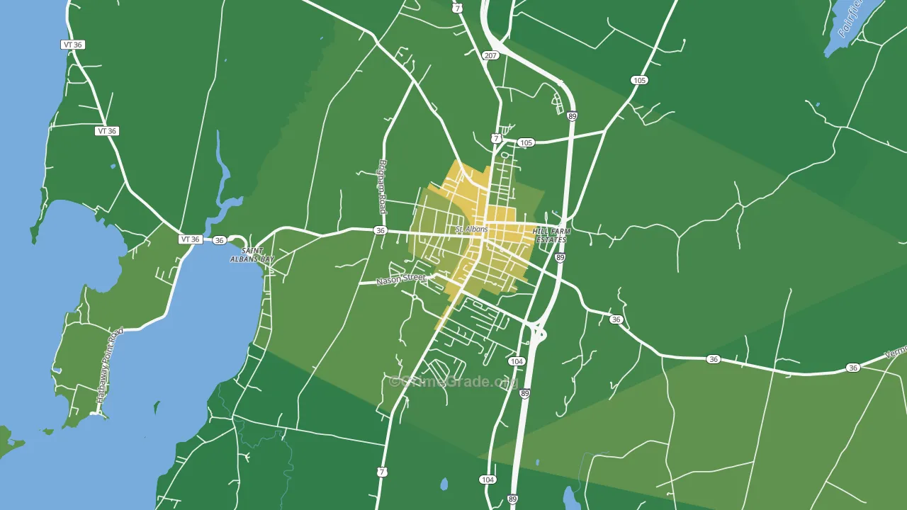 05478, VT Map of Vehicle Theft Rates