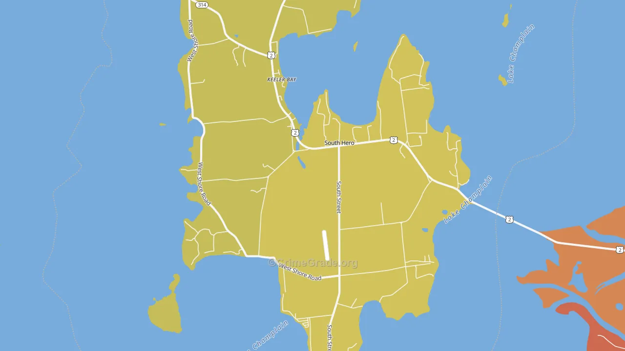 05486, VT Map of Vehicle Theft Rates