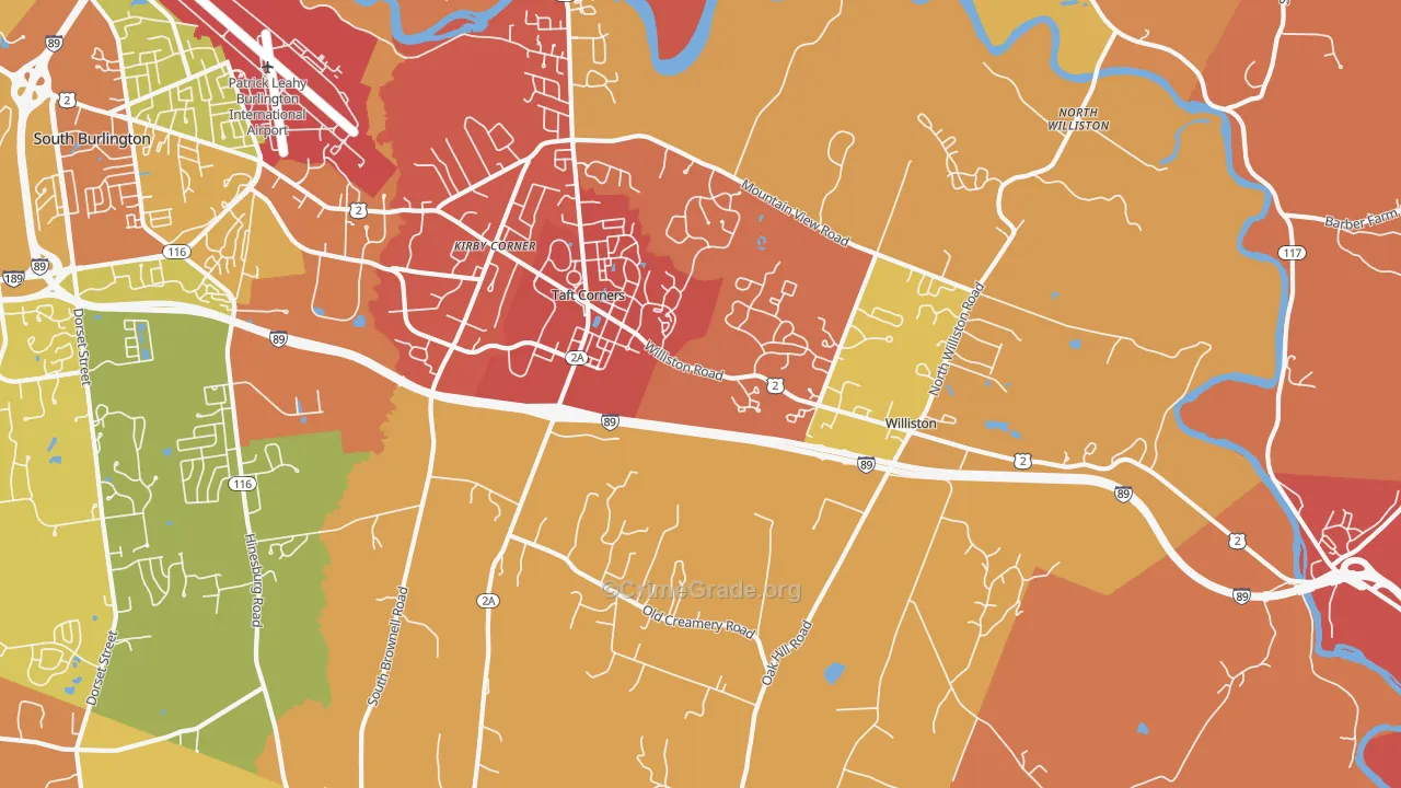 05495, VT Map of Vehicle Theft Rates