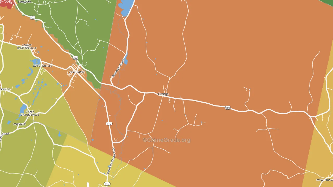 05649, VT Map of Vehicle Theft Rates
