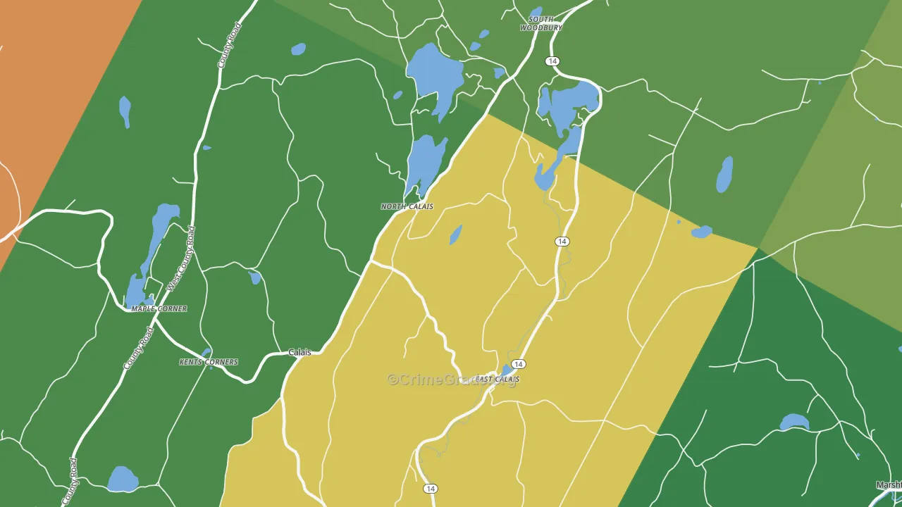 05650, VT Map of Vehicle Theft Rates