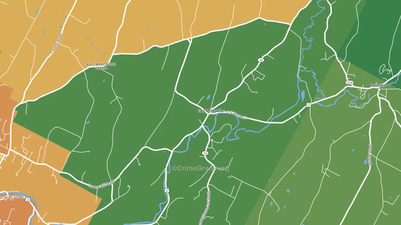 05651, VT Map of Vehicle Theft Rates