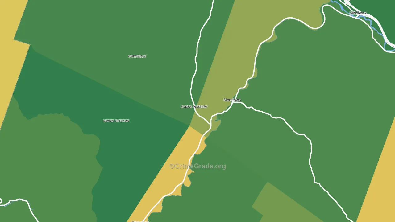 05660, VT Map of Vehicle Theft Rates