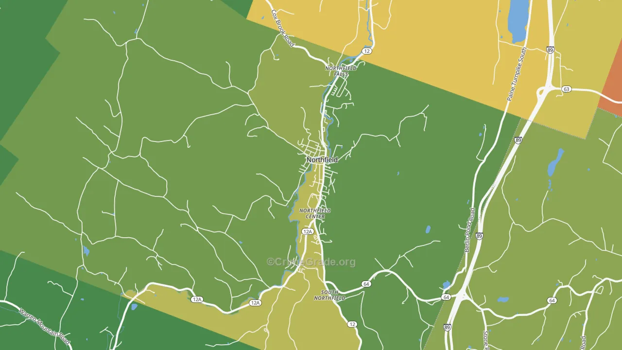 05663, VT Map of Vehicle Theft Rates
