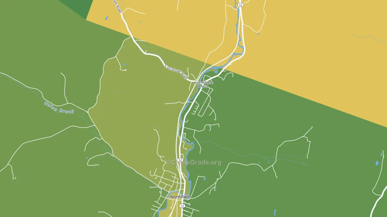 05664, VT Map of Vehicle Theft Rates