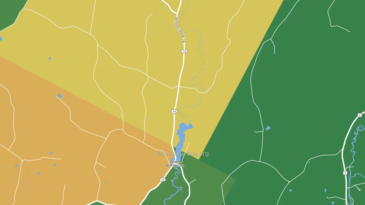 05666, VT Map of Vehicle Theft Rates