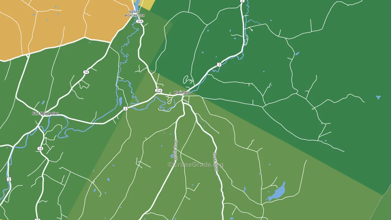 05667, VT Map of Vehicle Theft Rates