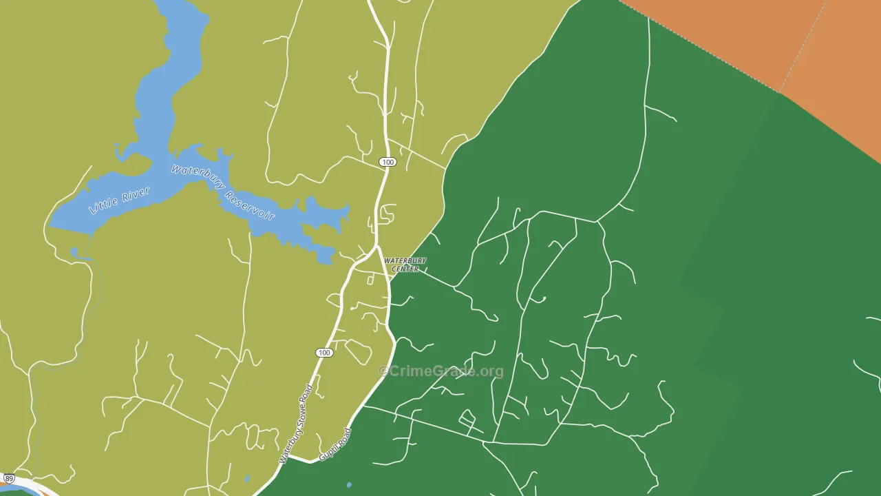 05677, VT Map of Vehicle Theft Rates