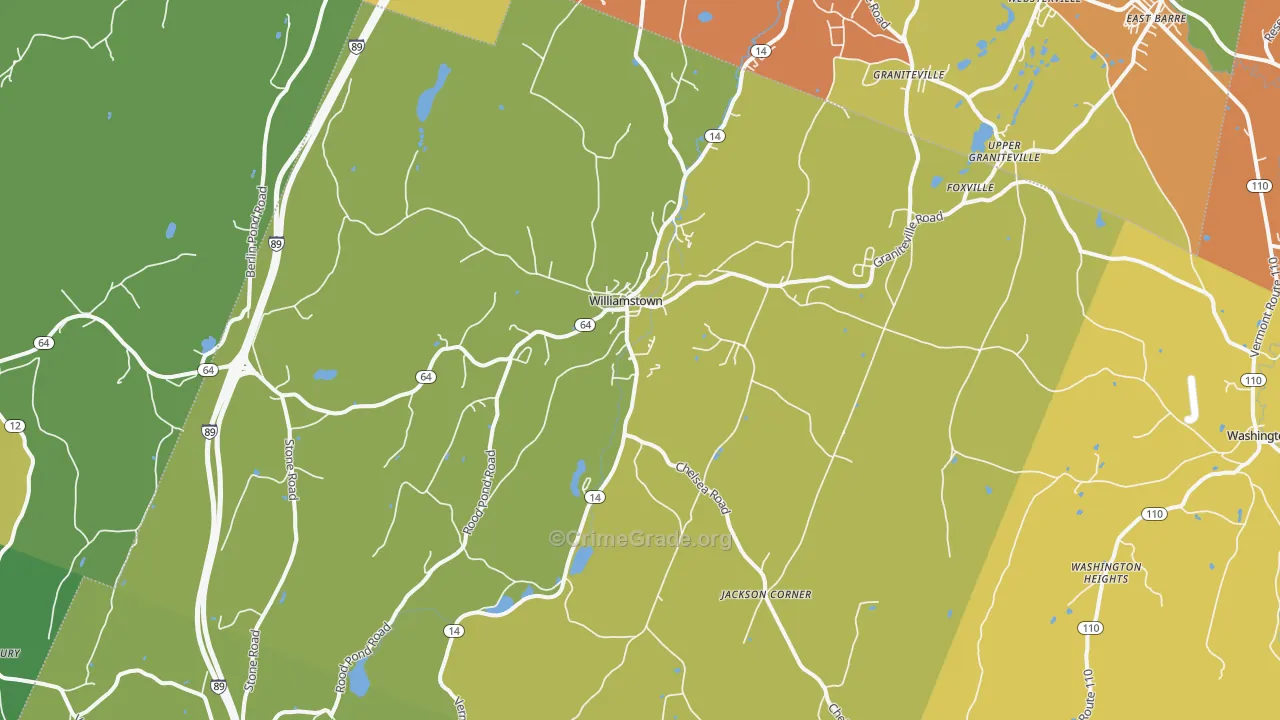 05679, VT Map of Vehicle Theft Rates