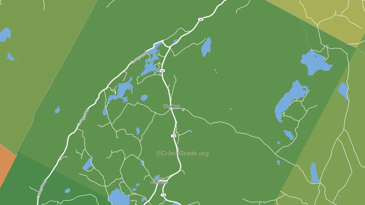 05681, VT Map of Vehicle Theft Rates