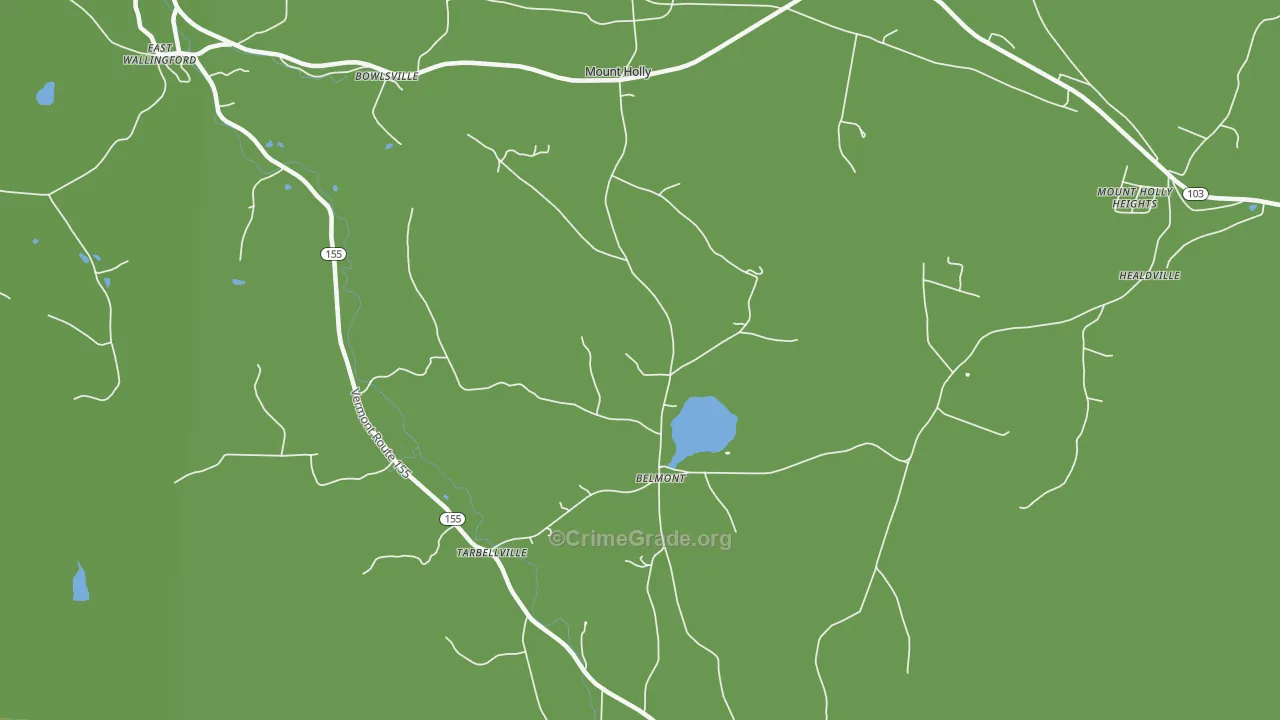 05730, VT Map of Vehicle Theft Rates