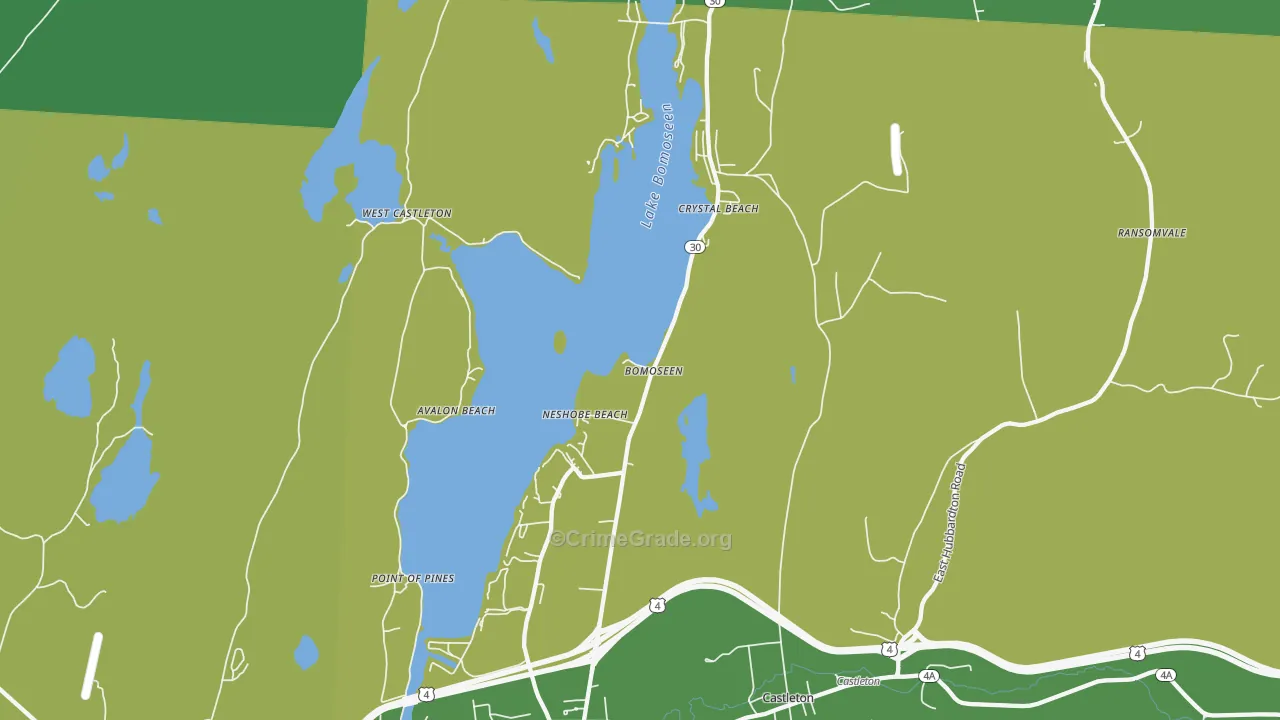 05732, VT Map of Vehicle Theft Rates