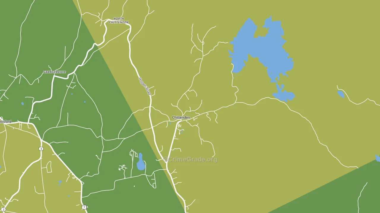 05737, VT Map of Vehicle Theft Rates