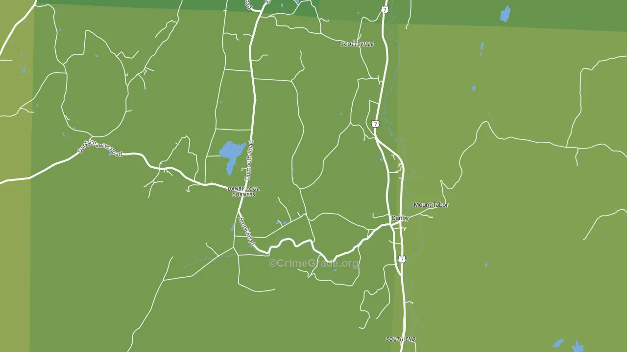 05739, VT Map of Vehicle Theft Rates