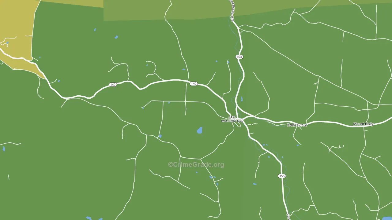 05742, VT Map of Vehicle Theft Rates