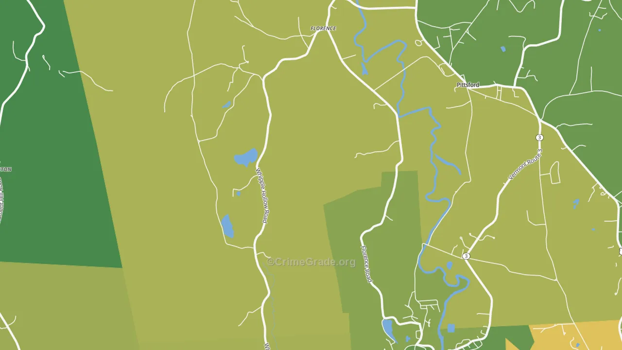 05744, VT Map of Vehicle Theft Rates