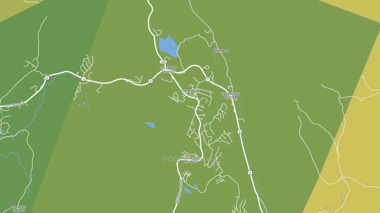 05751, VT Map of Vehicle Theft Rates