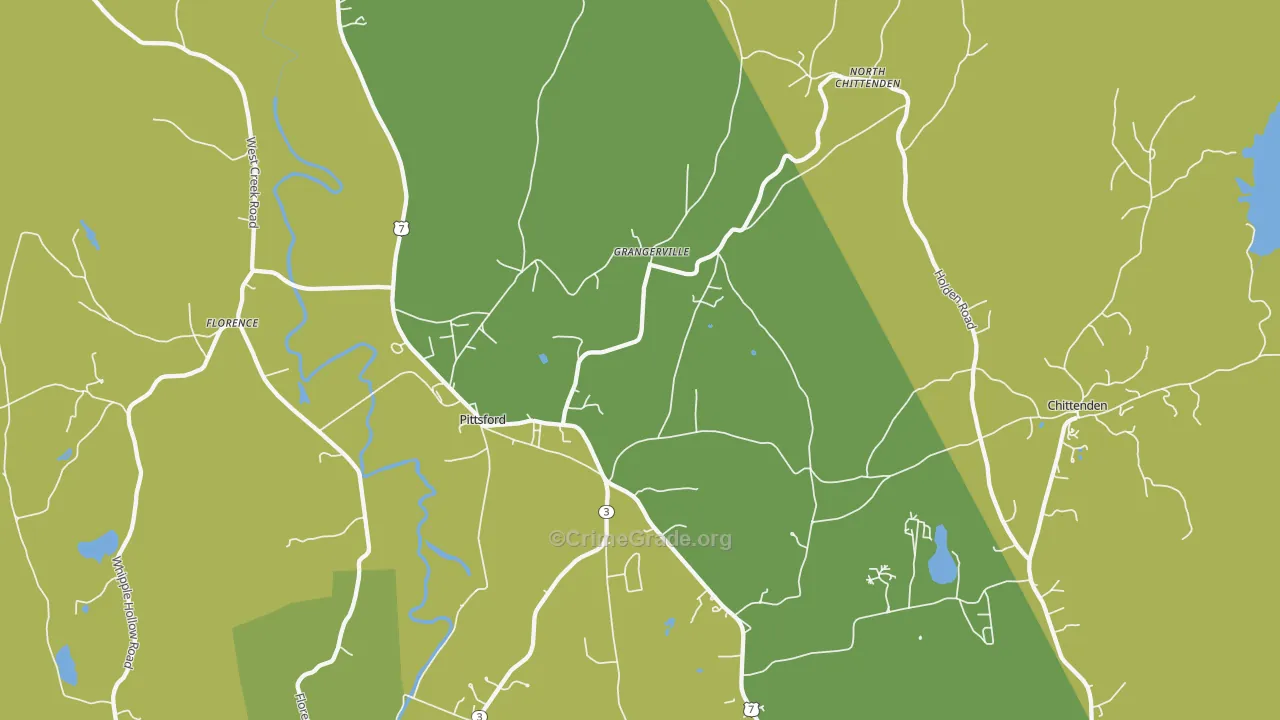 05763, VT Map of Vehicle Theft Rates